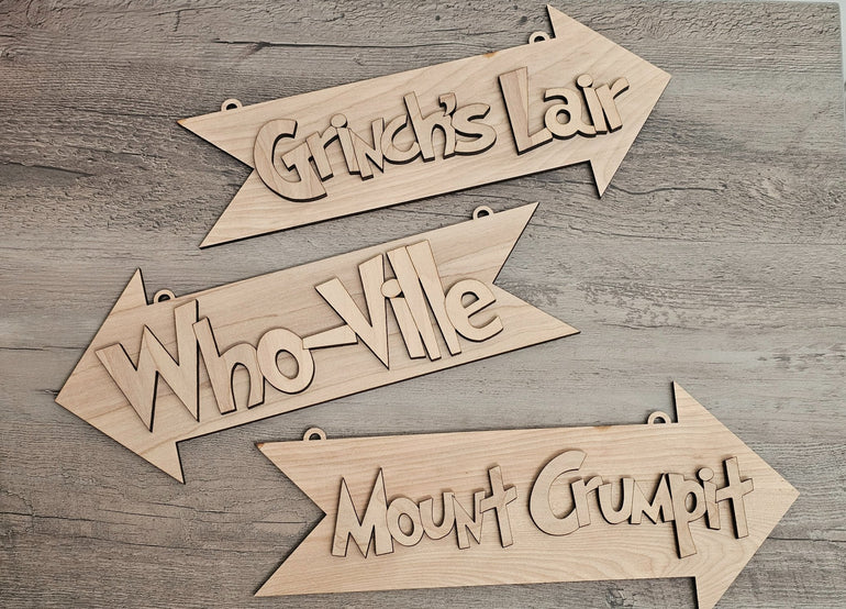 Whimsical Christmas sign for festive home accents