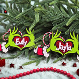 Personalized Grinch Ornament – Custom Whoville Christmas Ornament holiday ornament product view