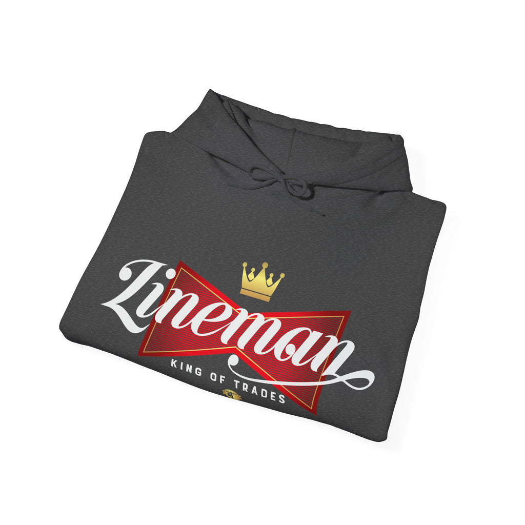 Lineman Hoodie - King of Trades Sweatshirt for Electricians, Gift for Father's Day, Workwear, Casual Apparel, Cozy Style