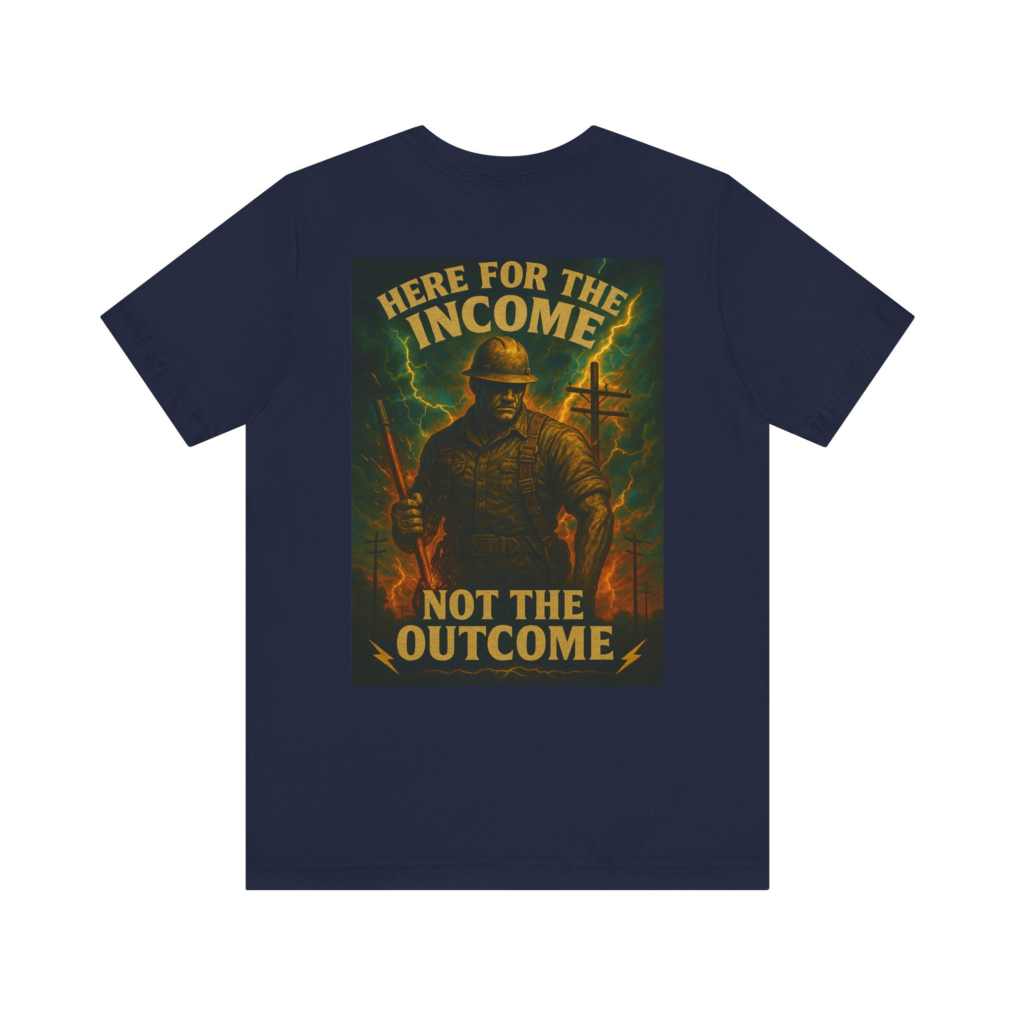 Lineman Unisex Jersey Short Sleeve Tee in Black shirt color