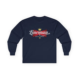 Lineman King of Trades Long Sleeve Tee in S shirt color