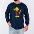 Reddy Kilowatt full-front long sleeve shirt in navy