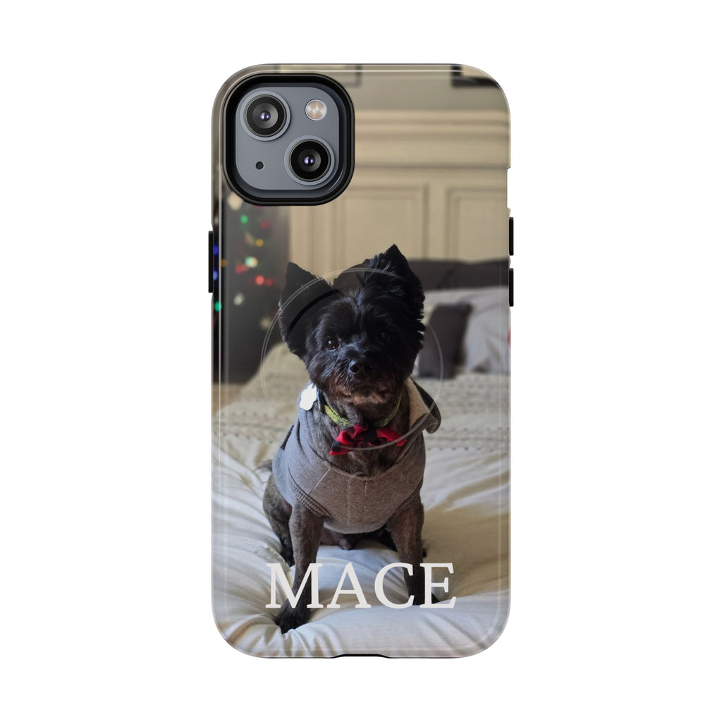 Custom Magnetic Tough Phone Case (MagSafe-Compatible) for iPhone 13–17 in Glossy shirt color
