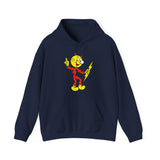 Navy Reddy Kilowatt hoodie front view