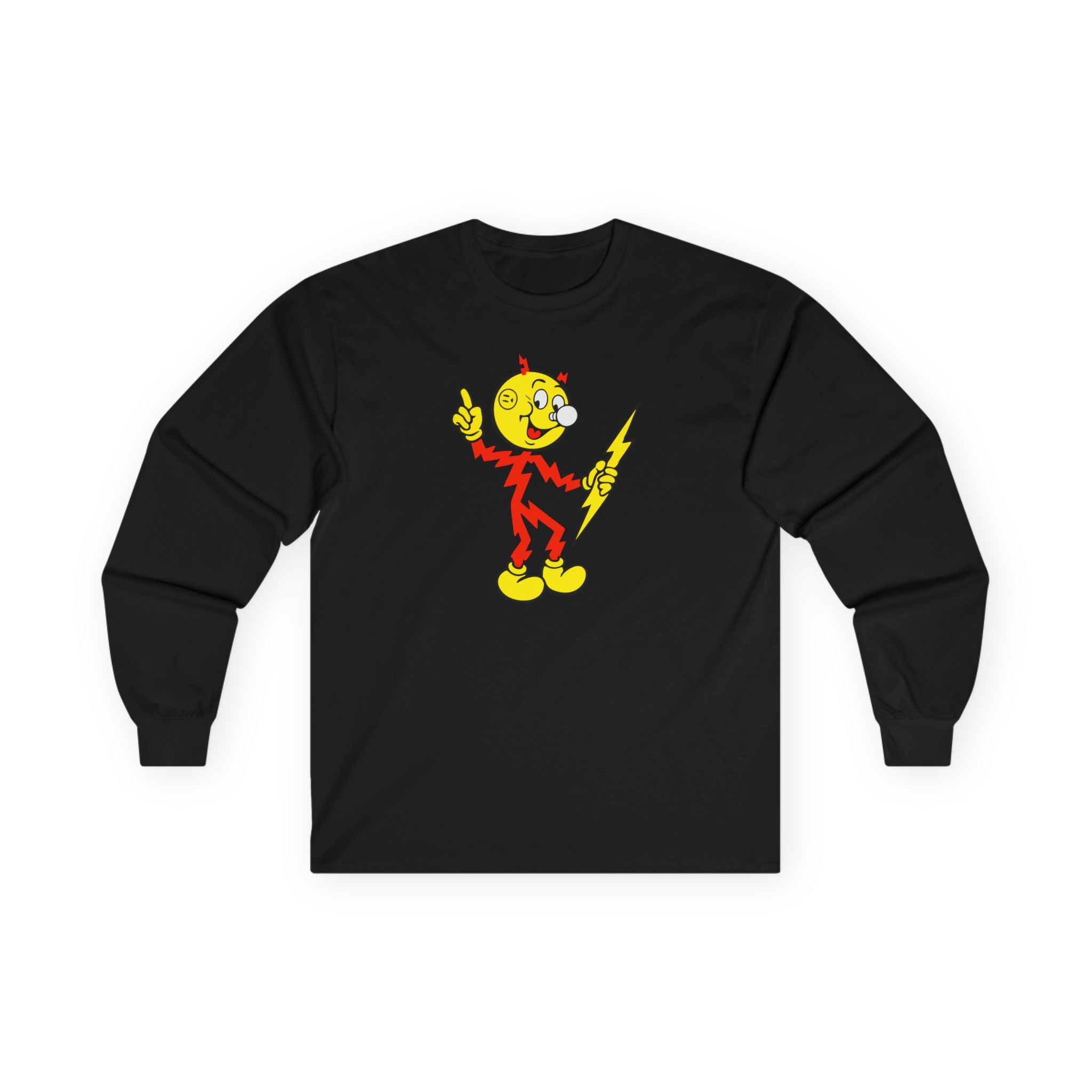 Black Reddy Kilowatt long sleeve shirt front view