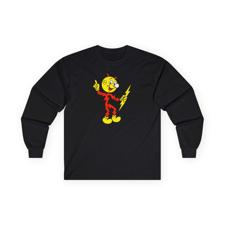 Black Reddy Kilowatt long sleeve shirt front view