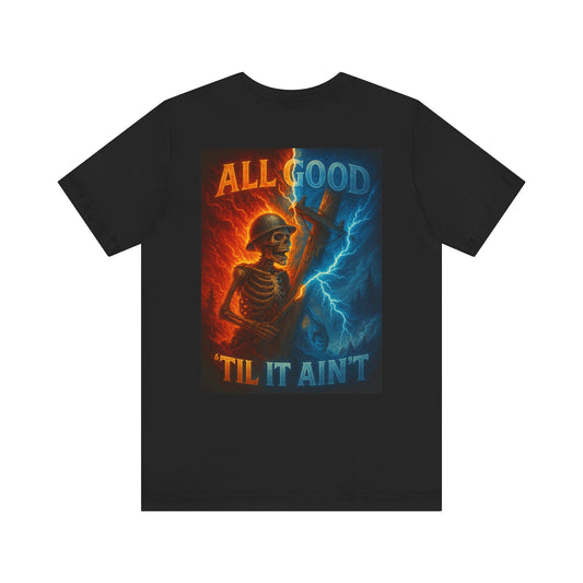 Vibrant Lineman Graphic Tee, Unisex T-Shirt, Casual Wear, Unique Gift Idea for Father's Day, Birthdays', or Retirement's