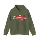Lineman King of Trades Hoodie in Sport Grey shirt color