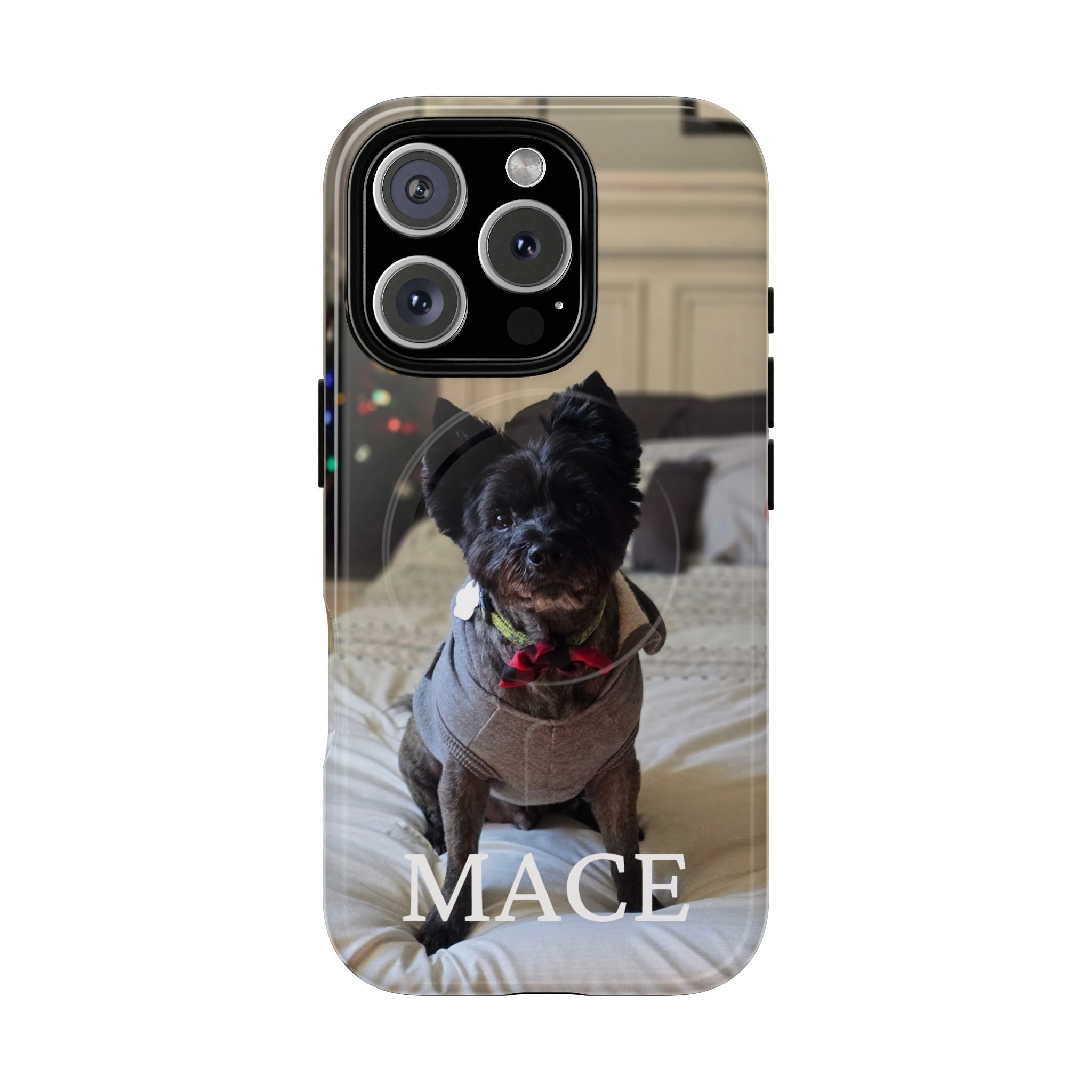 Custom Magnetic Tough Phone Case (MagSafe-Compatible) for iPhone 13–17 in Glossy shirt color