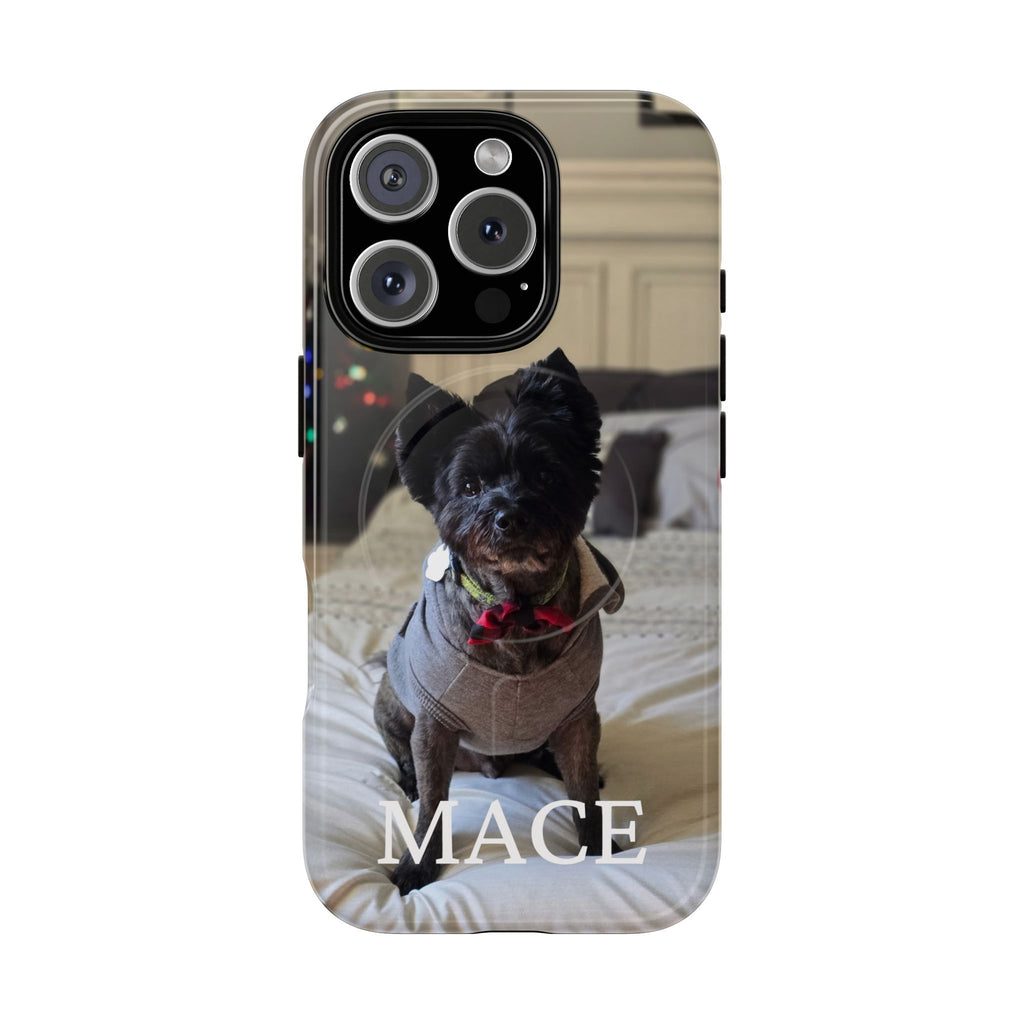 Custom Magnetic Tough Phone Case (MagSafe-Compatible) for iPhone 13–17 in Glossy shirt color