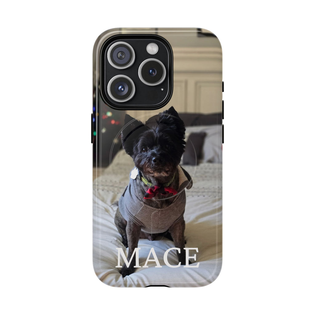 Custom Magnetic Tough Phone Case (MagSafe-Compatible) for iPhone 13–17 in Glossy shirt color