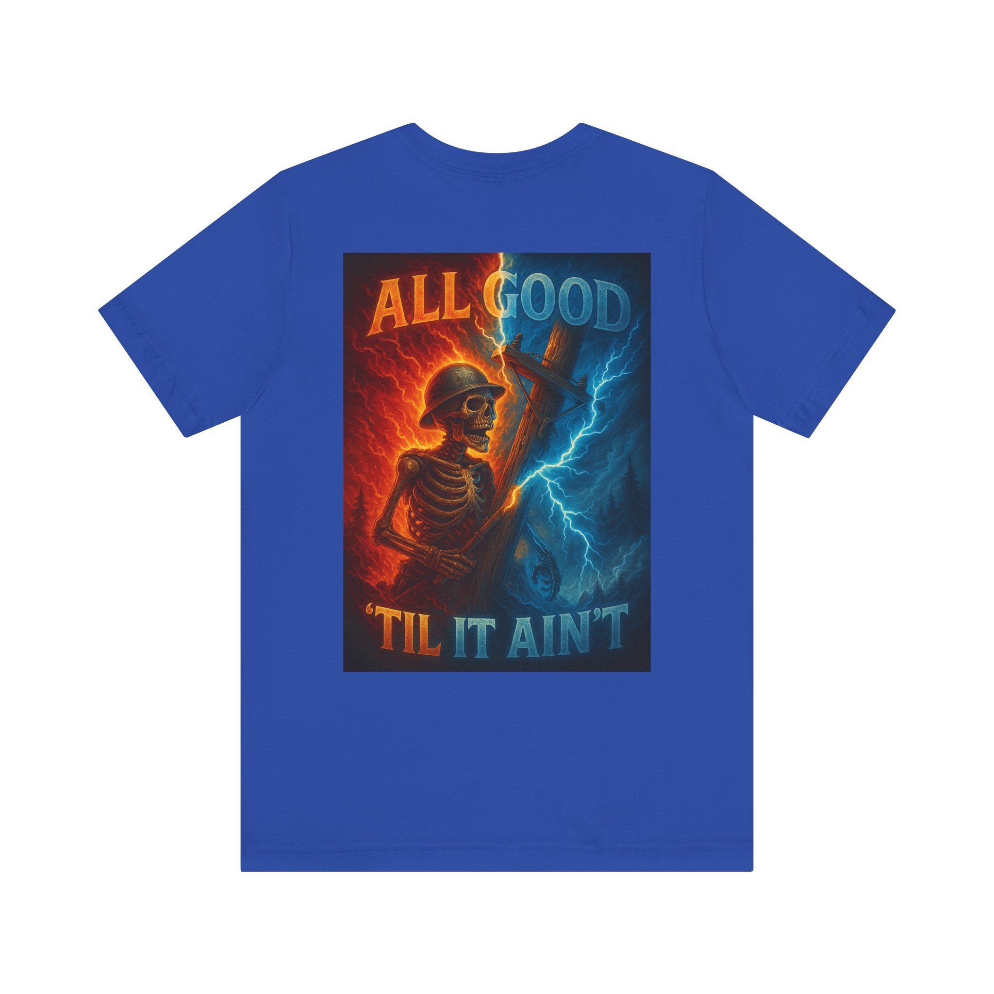 Vibrant Lineman Graphic Tee in Athletic Heather shirt color
