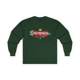 Lineman King of Trades Long Sleeve Tee in S shirt color