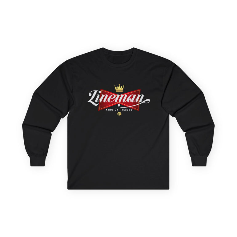 Lineman King of Trades Long Sleeve Shirt Gift