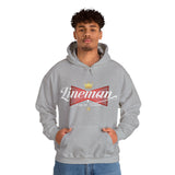Lineman King of Trades Hoodie in Sport Grey shirt color