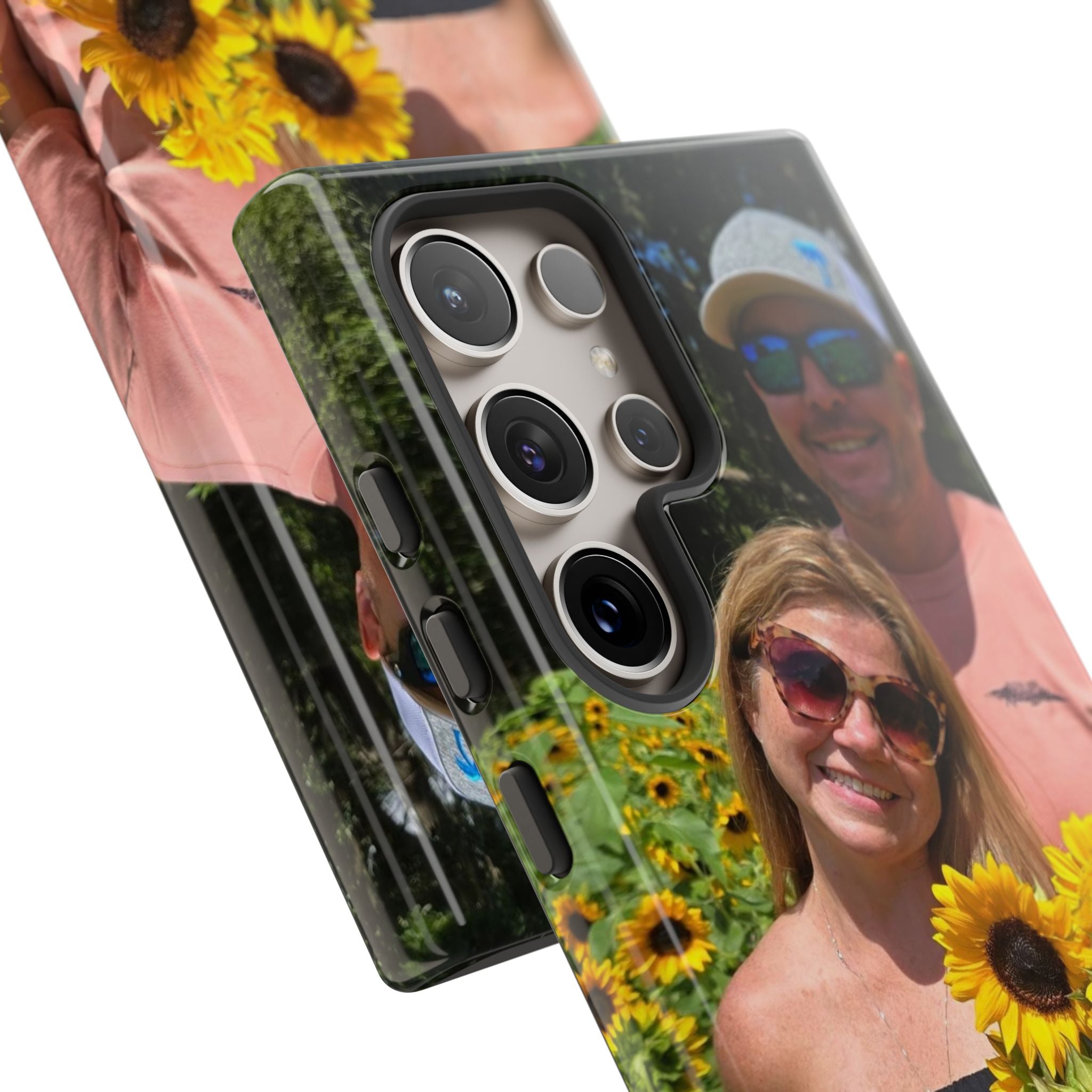 Custom photo tough phone case – glossy finish – edge-to-edge 3D wrap print