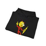 Black Reddy Kilowatt hoodie folded view