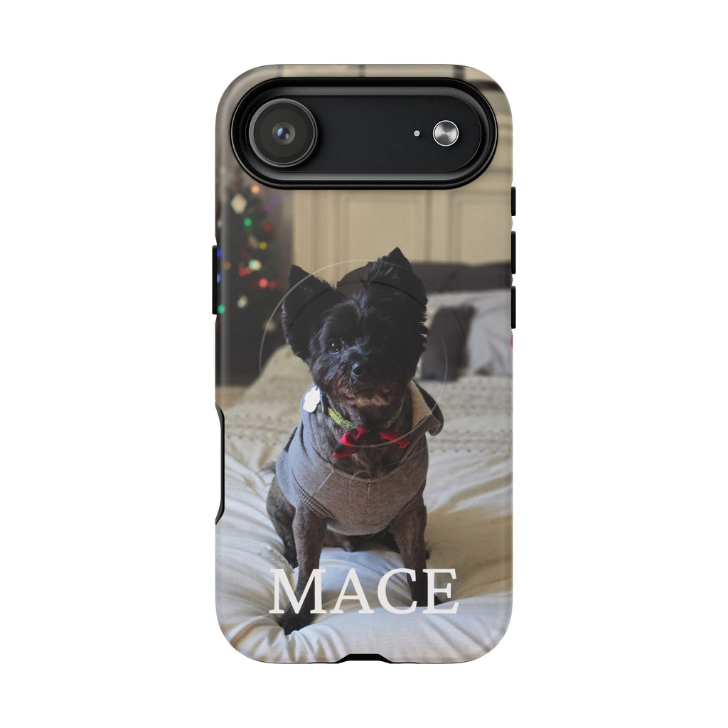 Custom Magnetic Tough Phone Case (MagSafe-Compatible) for iPhone 13–17 in Glossy shirt color