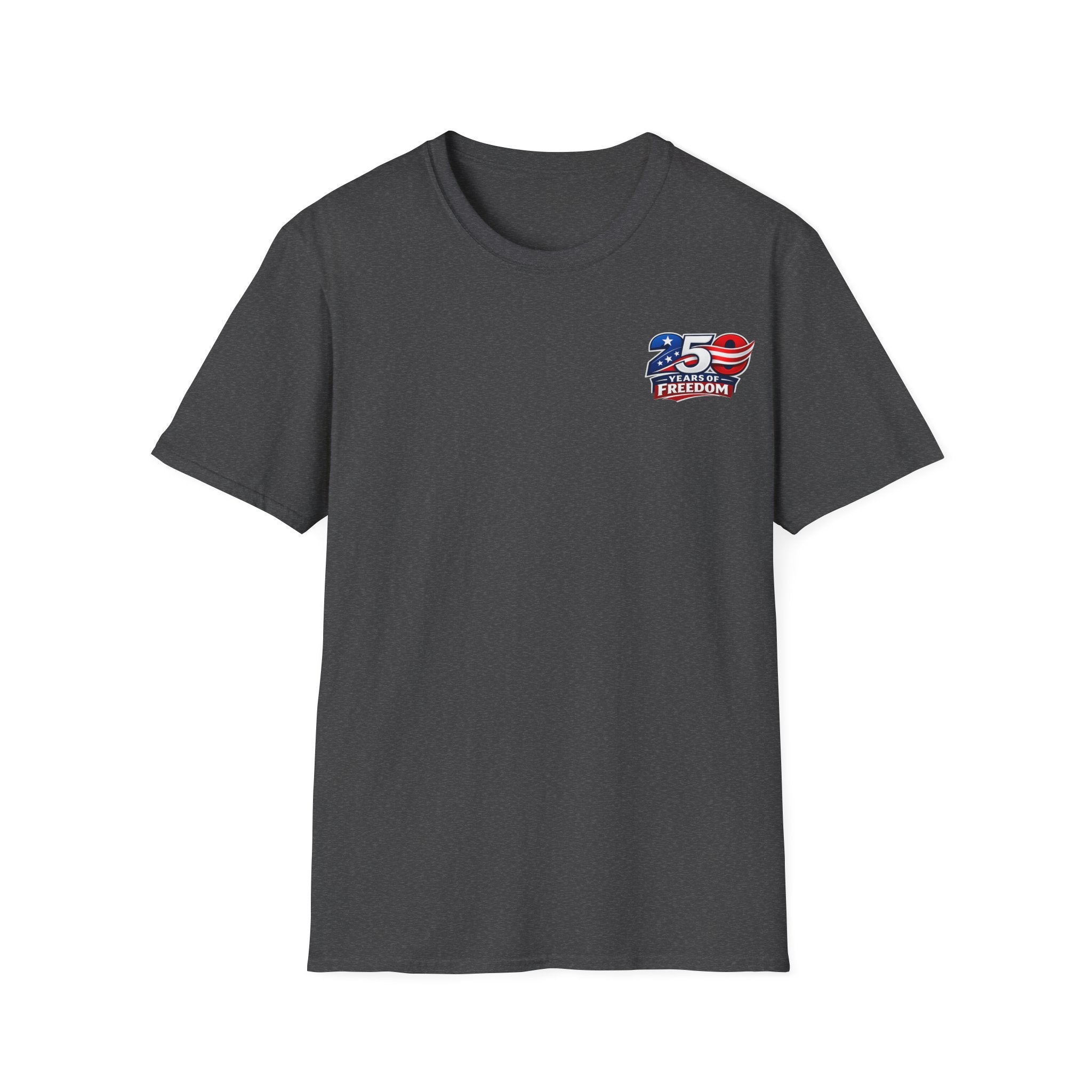 250 Years of Freedom T-Shirt – 1776–2026 Patriotic We The People Tee in Red shirt color