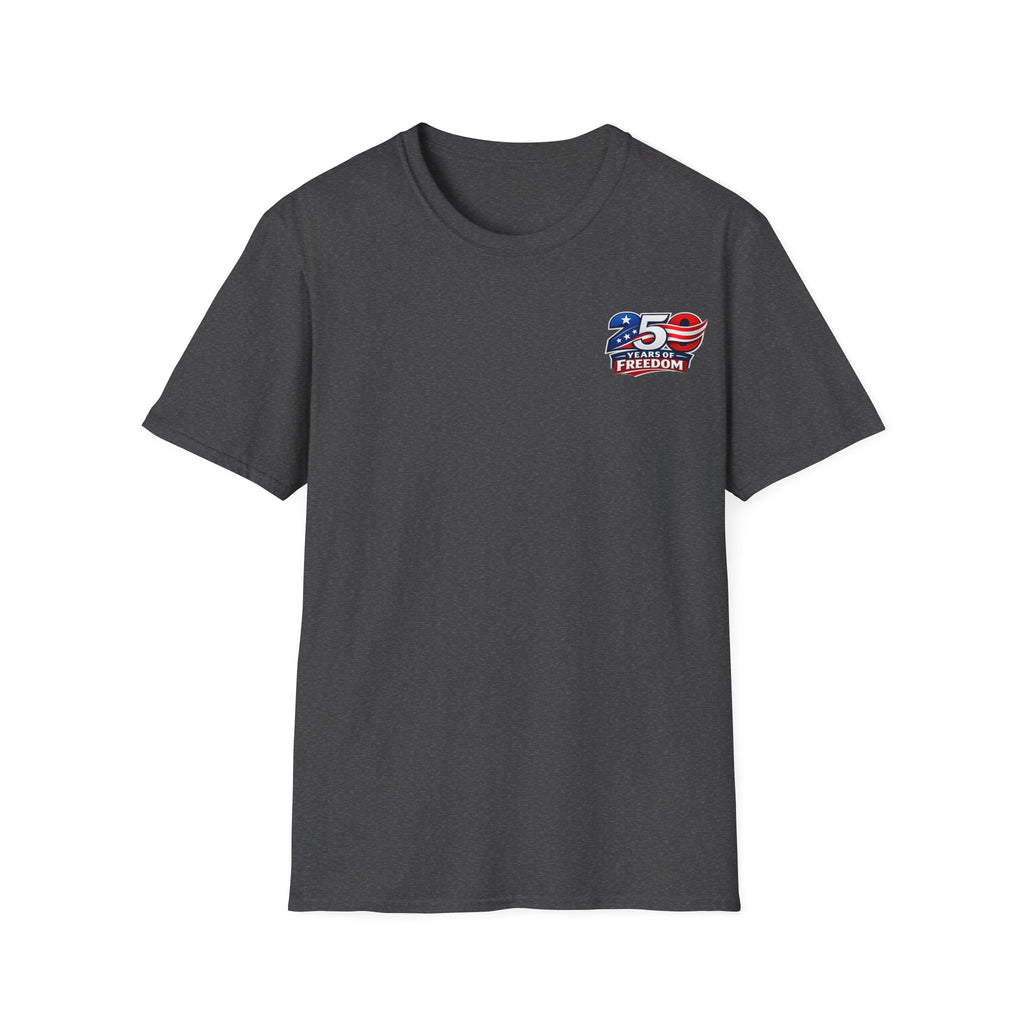 250 Years of Freedom T-Shirt – 1776–2026 Patriotic We The People Tee in Red shirt color