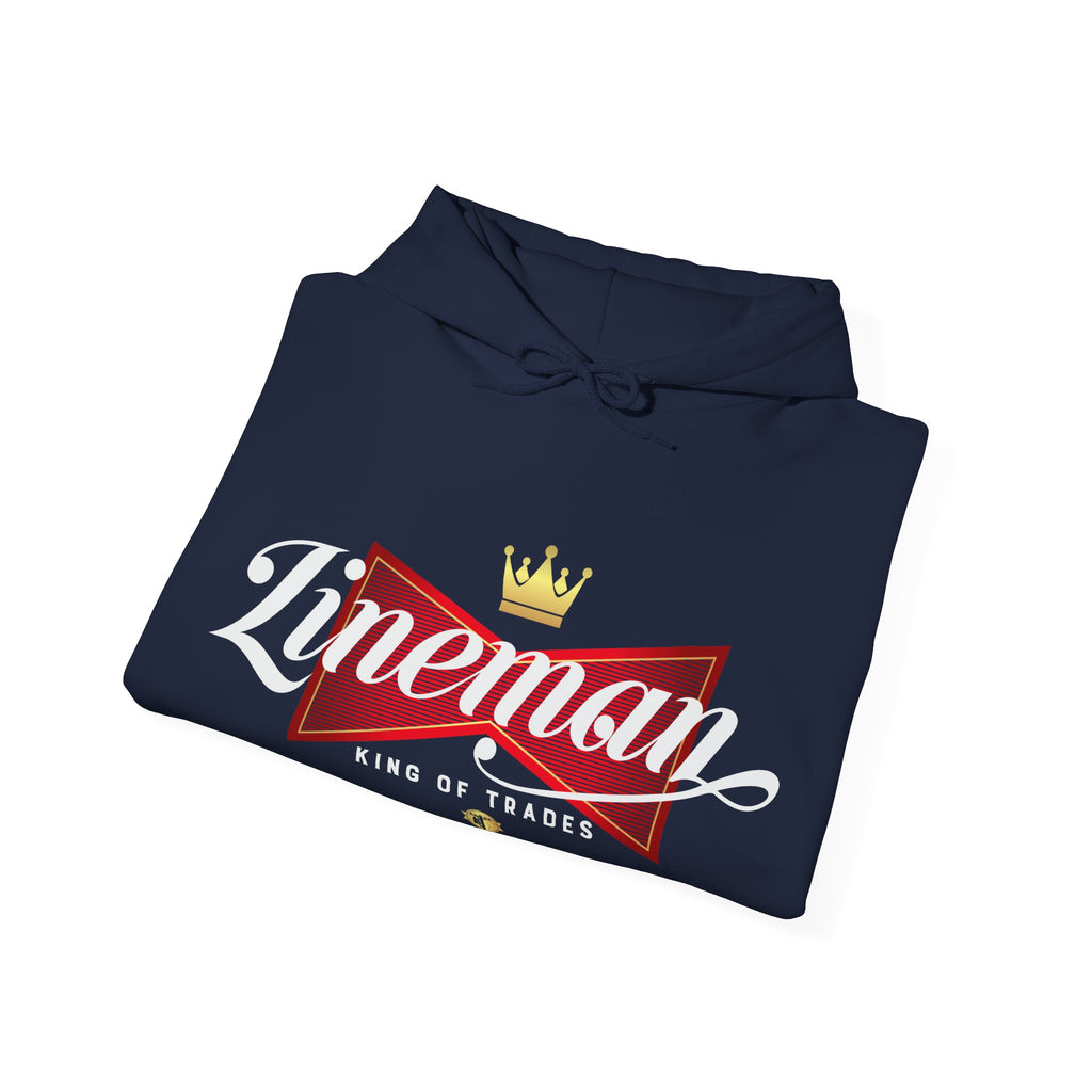 Lineman Hoodie - King of Trades Sweatshirt for Electricians, Gift for Father's Day, Workwear, Casual Apparel, Cozy Style