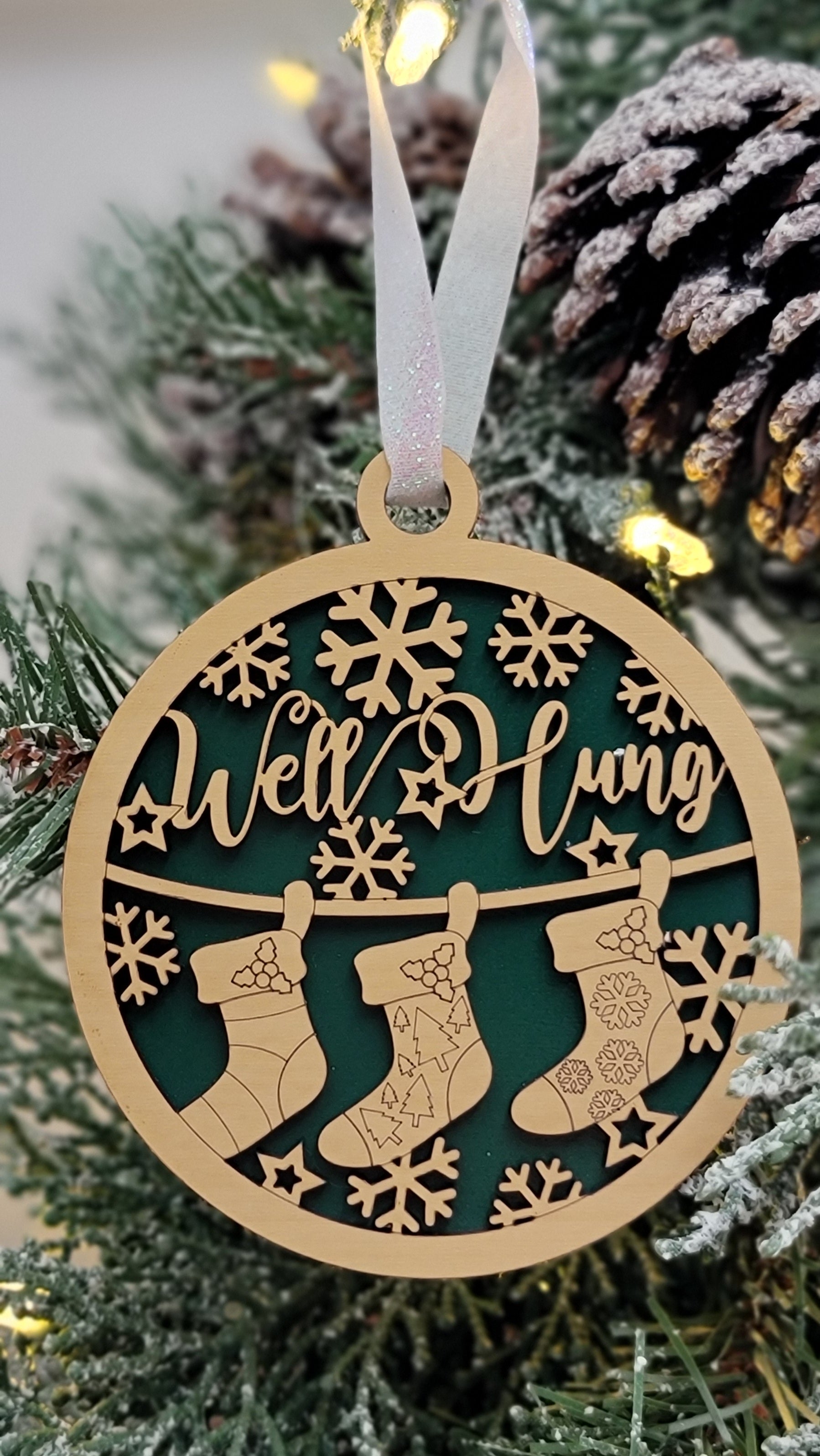 Funny Christmas Ornaments | Funny Wood Christmas Tree Decor | Unique Holiday Gifts & Fun Tree Decorations