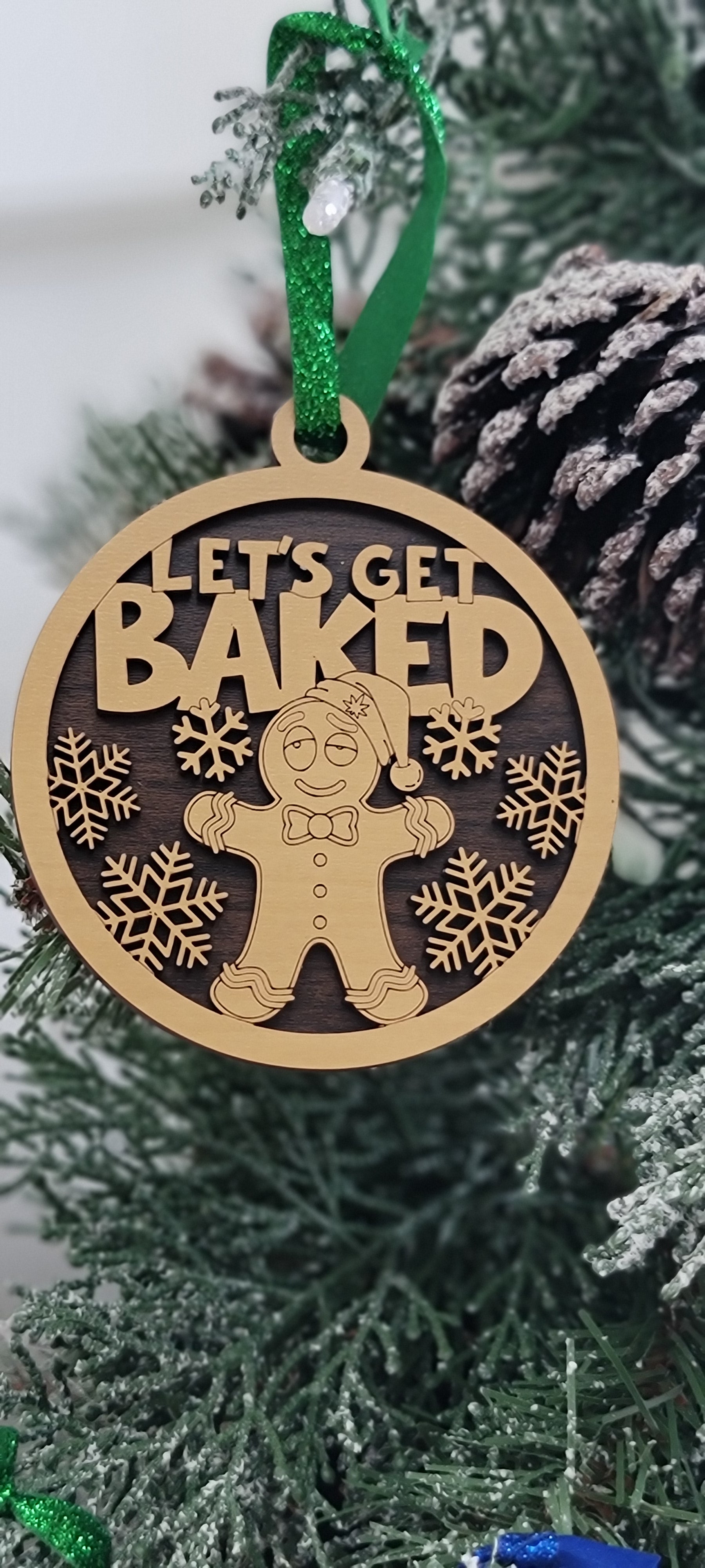 Funny Christmas Ornaments | Funny Wood Christmas Tree Decor | Unique Holiday Gifts & Fun Tree Decorations