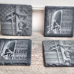 Lineman Slate Coaster Set barware product view
