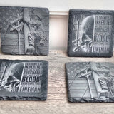 Lineman Slate Coaster Set barware product view