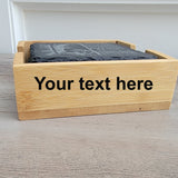 Engraved Lineman Slate Coaster Set with Wood Holder – King of Trades personalization close up
