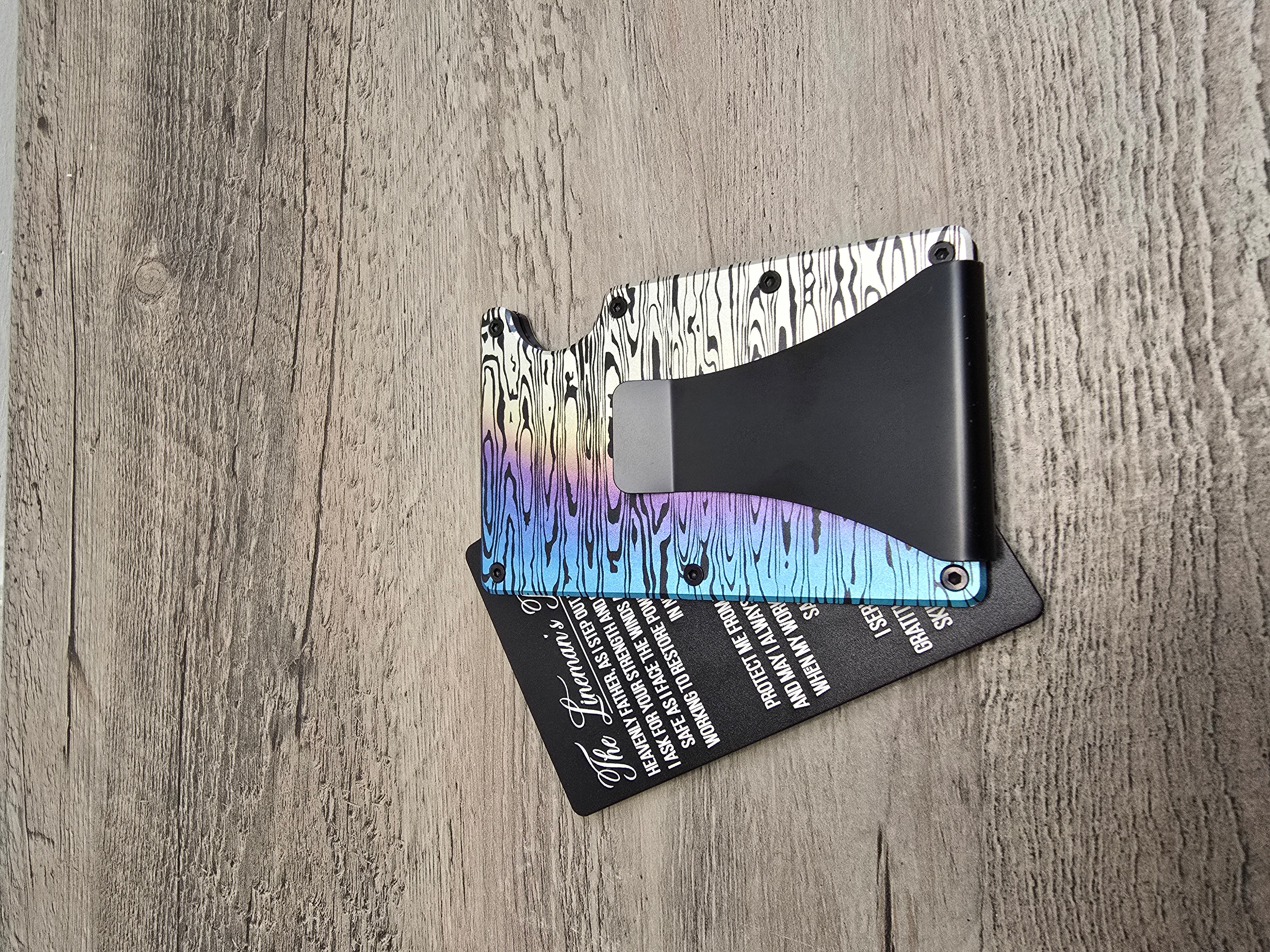 Lineman's Prayer Wallet Card – Inspirational Pocket Token apparel design detail