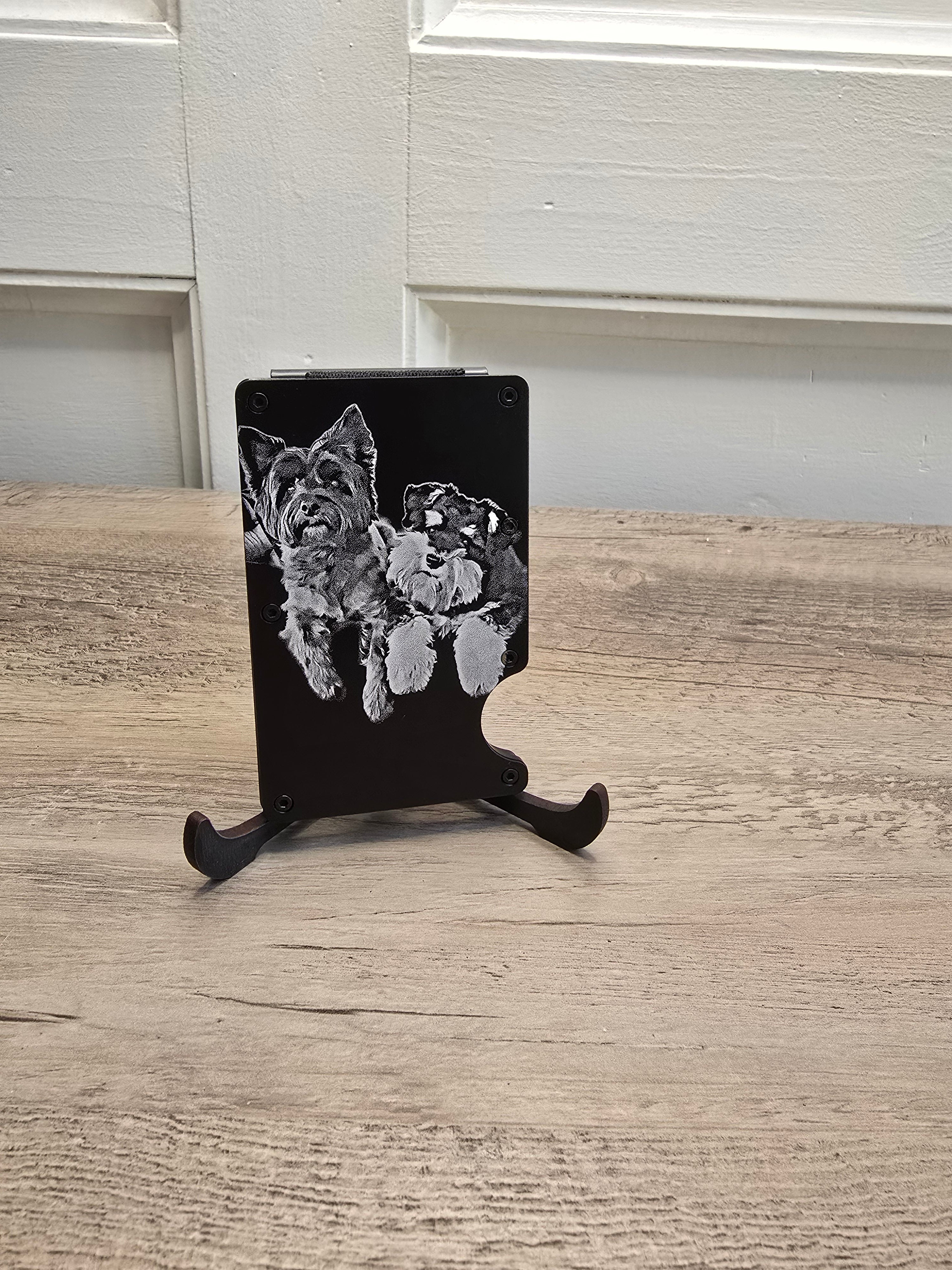 Custom Photo Wallet – Slim RFID Card Holder apparel design detail