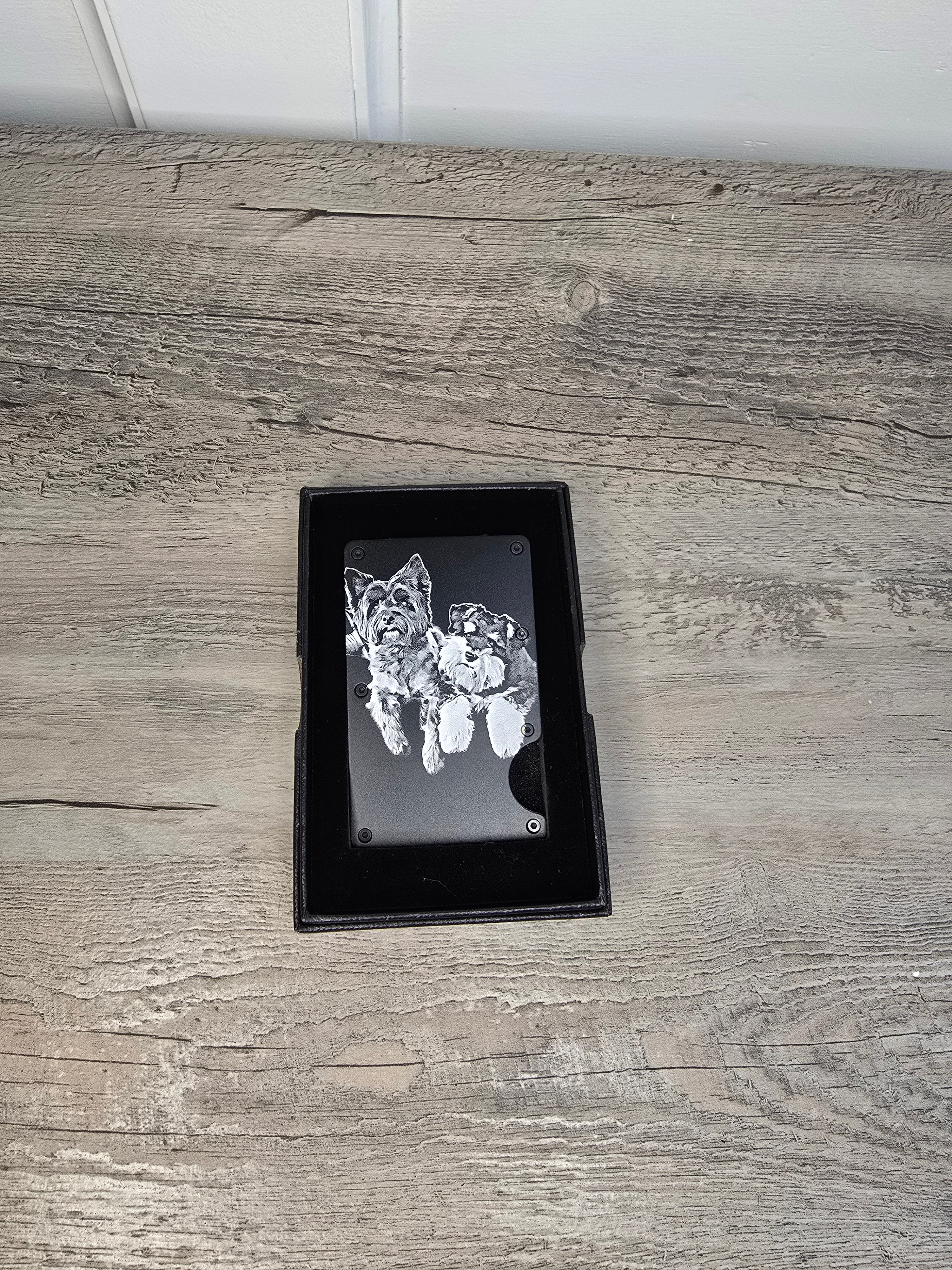 Custom Photo Wallet – Slim RFID Card Holder apparel design detail