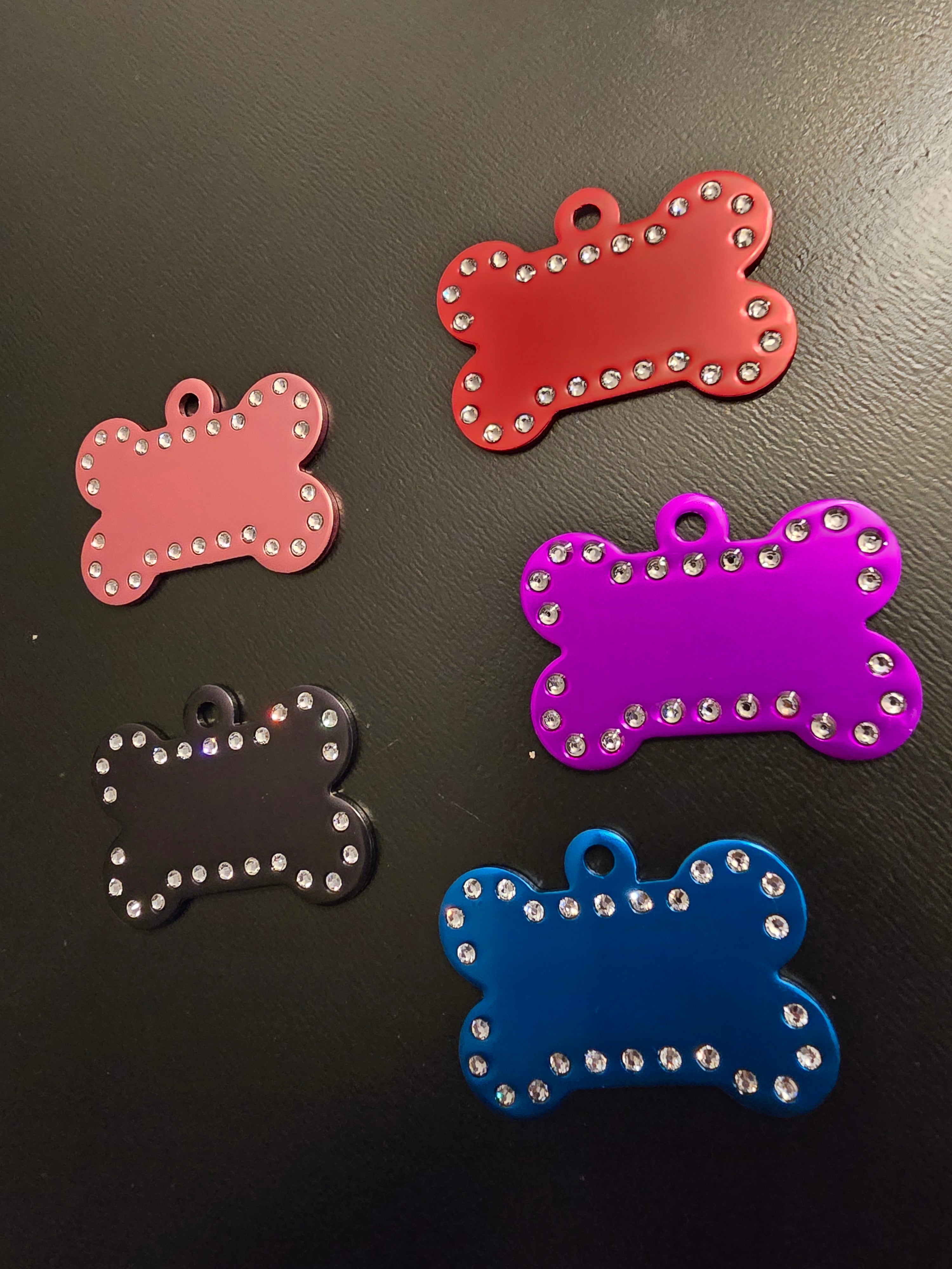 Swarovski Crystal Aluminum Pet Tag