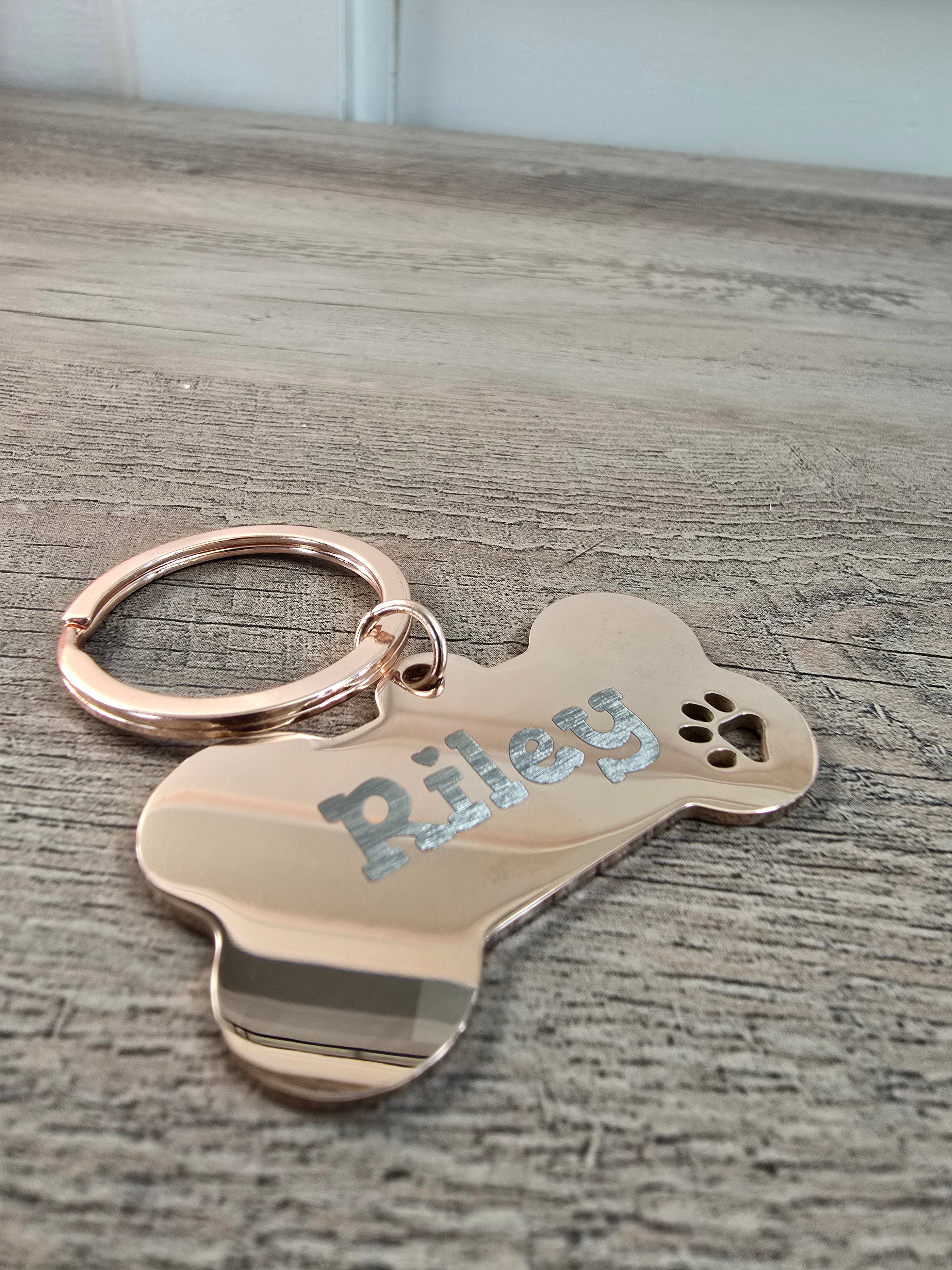 Stainless Steel Bone Metal Pet Tag