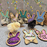 Personalized Easter Basket Tag - Handcrafted Bunny Design for Kids' Baskets, Unique Holiday Gift & Keepsake holiday ornament