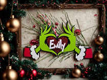 Personalized Whoville-style Christmas ornament with name