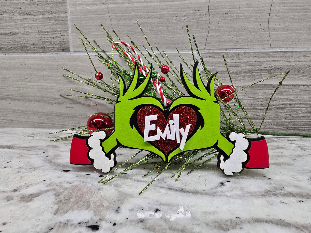 Personalized Grinch Christmas Ornament – Customizable Whoville Holiday Decor for Gifts & Tree Trimming