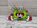 Personalized Grinch Christmas Ornament – Customizable Whoville Holiday Decor for Gifts & Tree Trimming