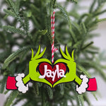 Personalized Grinch Ornament – Custom Whoville Christmas Ornament holiday ornament product view