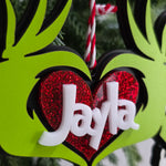 Personalized Grinch Ornament – Custom Whoville Christmas Ornament holiday ornament product view