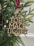 Custom Family Name Ornament – Personalized Holiday Decor for Gifts & Tree Trimming