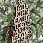 Custom Family Name Ornament – Personalized Holiday Tree Decor holiday ornament product view