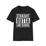Straight Outta Line School Shirt Lineman Gift