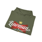 Lineman Hoodie - King of Trades Sweatshirt for Electricians, Gift for Father's Day, Workwear, Casual Apparel, Cozy Style