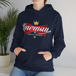 Lineman King of Trades Hoodie in Military Green shirt color