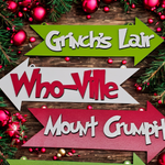 Whoville Christmas Sign Custom Grinch Holiday Decor