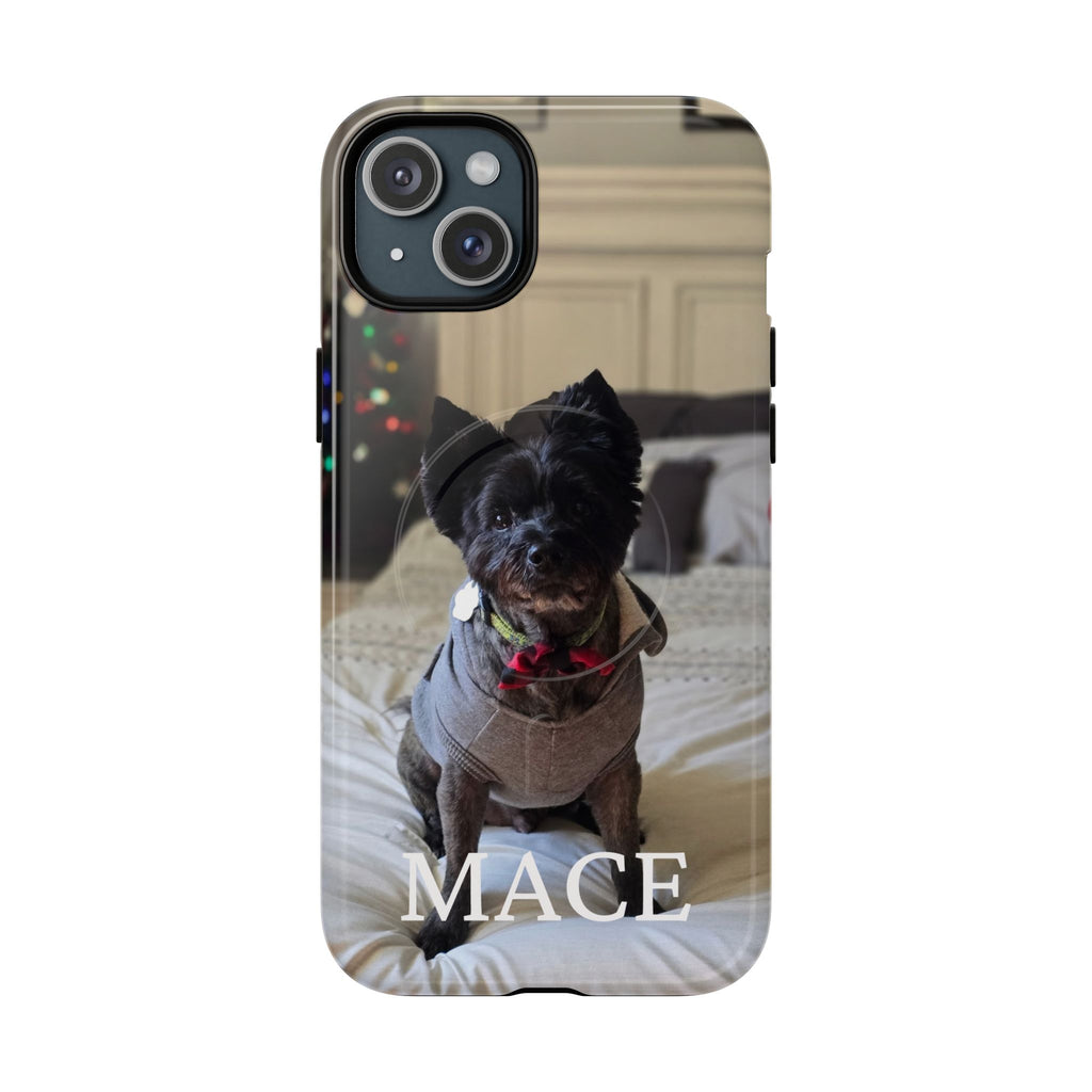 Custom Magnetic Tough Phone Case (MagSafe-Compatible) for iPhone 13–17 in Glossy shirt color