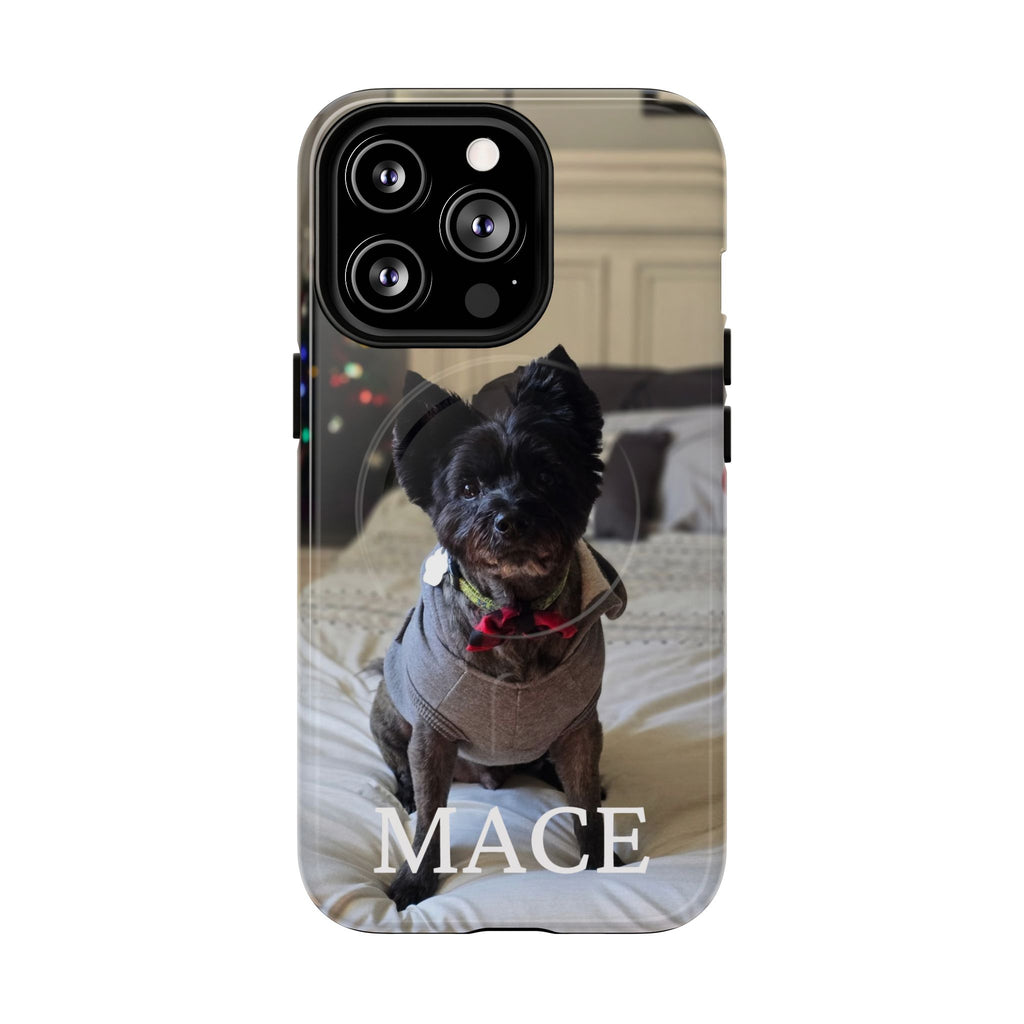 Custom Magnetic Tough Phone Case (MagSafe-Compatible) for iPhone 13–17 apparel design detail