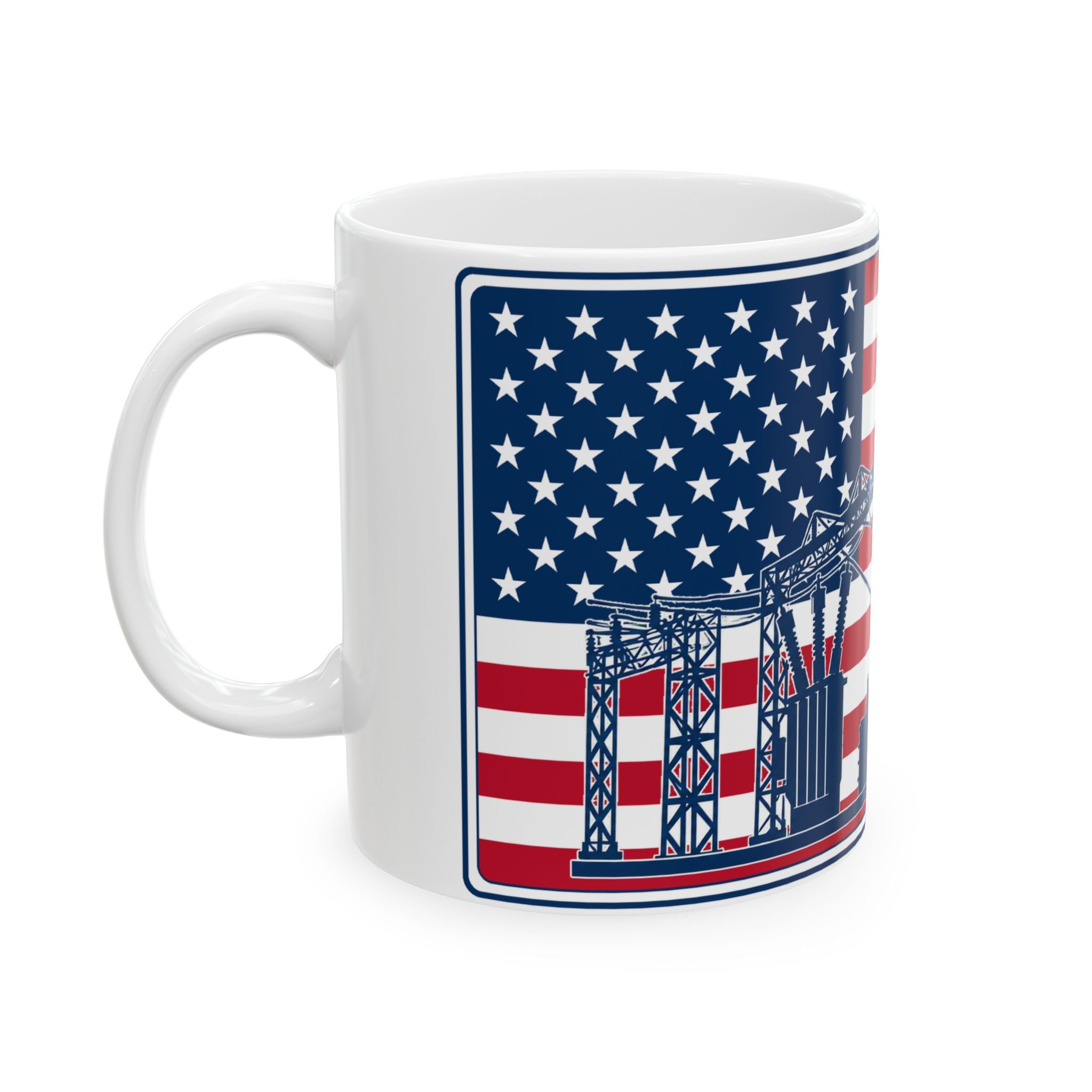 Patriotic Substation Electrician Mug – 11 oz & 15 oz